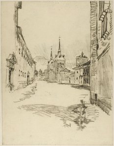 Ses rues sont larges et silencieuses - Joseph Pennell