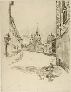 Ses rues sont larges et silencieuses - Joseph Pennell