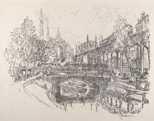 Canal Landwehr, Berlin - Joseph Pennell