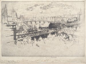 Londres sur le pont de Charing Cross