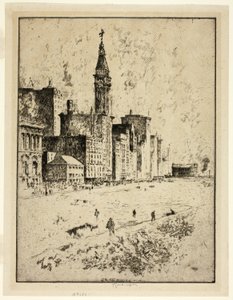 Avenue Michigan, Chicago (La ville sale) - Joseph Pennell
