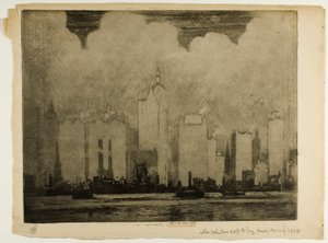 N.Y. à partir de 23rd St. Ferry - dans la brume d