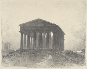 Paestum, soir, 1913 - Joseph Pennell