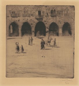 Place de la Commune, Pistoia - Joseph Pennell