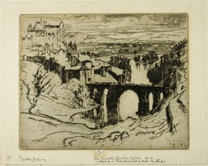 Pont Saint-Martin, Tolède - Joseph Pennell