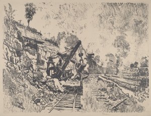 Pelle à vapeur en action à Culebra Cut, 1912