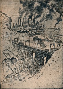 Acier-Usines Edgar Thomson, 1909 - Joseph Pennell