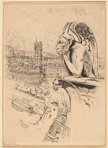 Étude pour "Le Stryge"