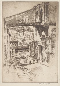 Les ponts, de Brooklyn - Joseph Pennell