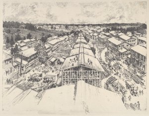 Le Camp, la nouvelle architecture, 1917 - Joseph Pennell