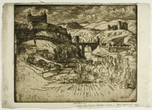 Les Châteaux, Tolède - Joseph Pennell