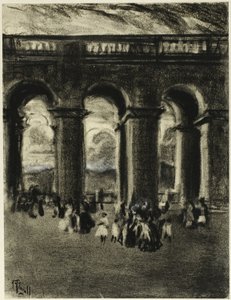 La cour du palais, Madrid