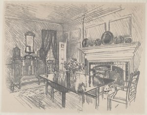 La salle à manger, Stenton - Joseph Pennell