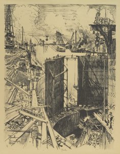La Porte de Garde, Écluse de Gatun, 1912