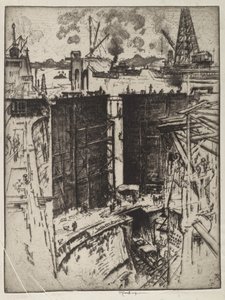 La Porte de Garde, Écluse de Gatun, Panama, 1912