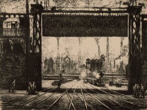 La Porte de Fer - Charleroi, de la série Belgique - Joseph Pennell