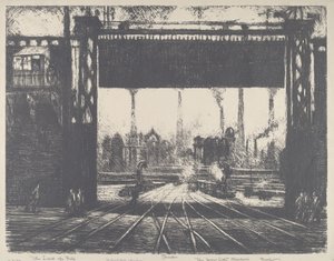 La porte de fer, Charleroi - Joseph Pennell