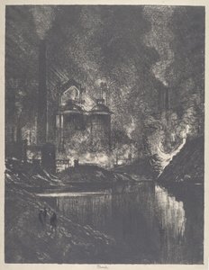 Le lac de feu, Charleroi, 1911 - Joseph Pennell