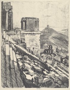 Le Temple de Nike, Athènes - Joseph Pennell