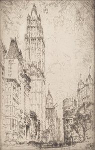 Le bâtiment Woolworth, 1915