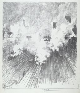 Cour de triage, St. Louis - Joseph Pennell