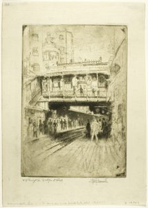 Station du pont de Westminster - Joseph Pennell