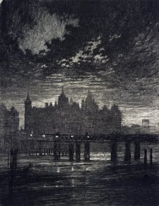 Cour de Whitehall à Londres - Joseph Pennell