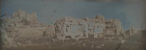 Cour hexagonale, Temple de Jupiter, Baalbek, 1843 - Joseph Philibert Girault De Prangey