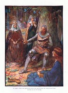 La nuit, quand ils se rassemblaient autour des feux de garde, le roi lisait des histoires tirées de vieux livres