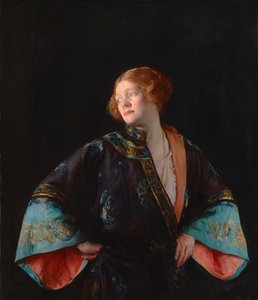 Le Manteau Mandarin Bleu (Le Kimono Bleu)