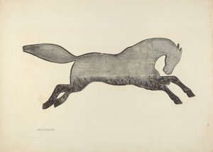 Girouette en forme de cheval, 1935-1942