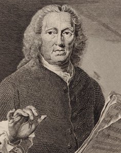 Portrait du chanteur et compositeur Richard Leveridge 1670-1758