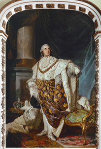 Louis XVI, en habits de sacre (peinture sur toile)