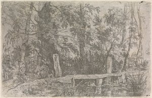 Paysage avec pont - Joseph Stannard