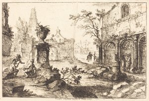 Fantaisie architecturale avec ruines romaines