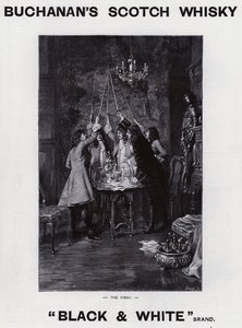 Publicité pour le whisky écossais de Buchanan