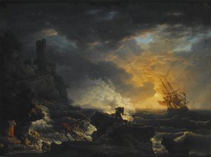 Néerlandais : Naufrage Naufrage - Joseph Vernet