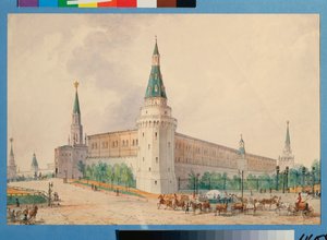 La place de la Résurrection et le jardin Alexandre à Moscou