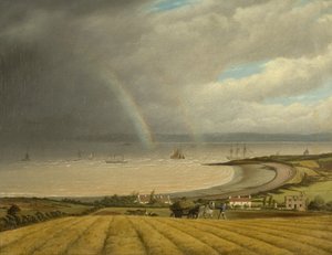 Vue de Portishead vers le Pays de Galles, vers 1832 - Joseph Walter