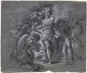 Le concours entre Apollon et Pan devant le roi Midas