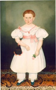 Fille avec un réticule et une rose