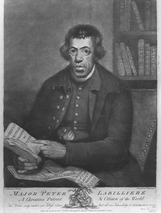Major Peter Labilliere, gravé par Henry Kingsbury, 1780