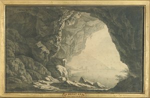 Une grotte dans le golfe de Salerne, matin, c.1800 - Joseph Wright of Derby