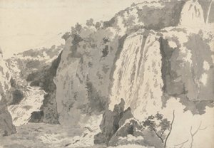 Paysage rocheux avec cascades