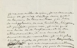 Lettre autographe à Eugène de Beauharnais, Paris, 2 janvier 1809 (plume et encre sur papier)