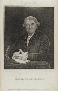 David Garrick, acteur anglais, dramaturge et directeur de théâtre (gravure) - Joshua (after) Reynolds