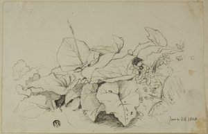 Touffe de feuilles et de fleurs