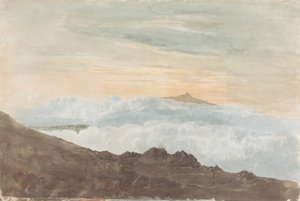 Paysage montagneux avec nuages - Joshua Cristall