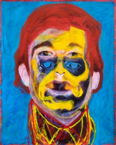 Portrait abstrait coloré - Joshua Hoskins