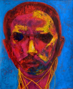 Portrait aux couleurs vives